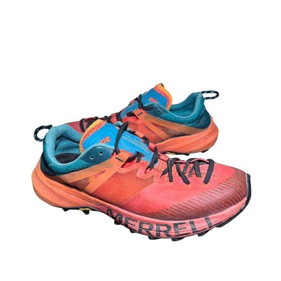 Merrell MTM Orange and Teal Trail Running Shoes size 7.5